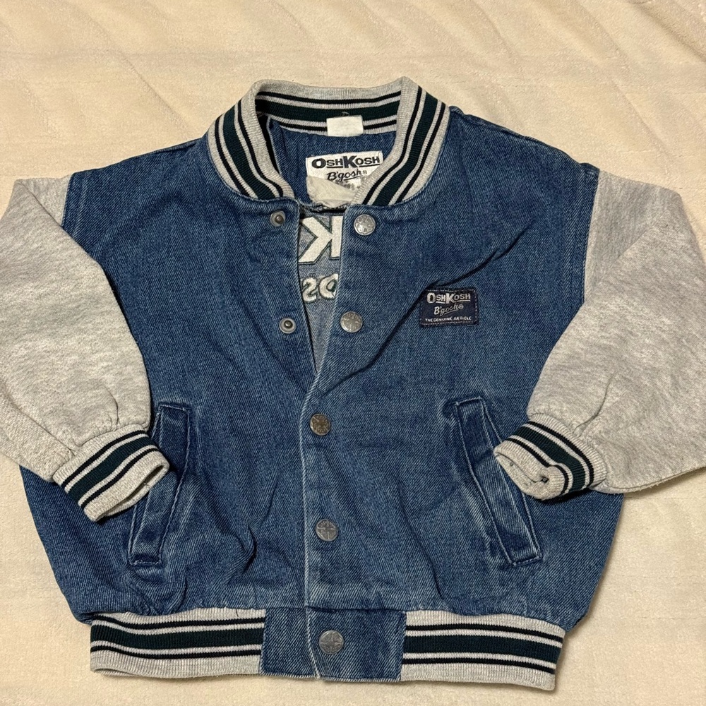 OshKosh B'gosh Denim and Gray Kids Jean Jacket